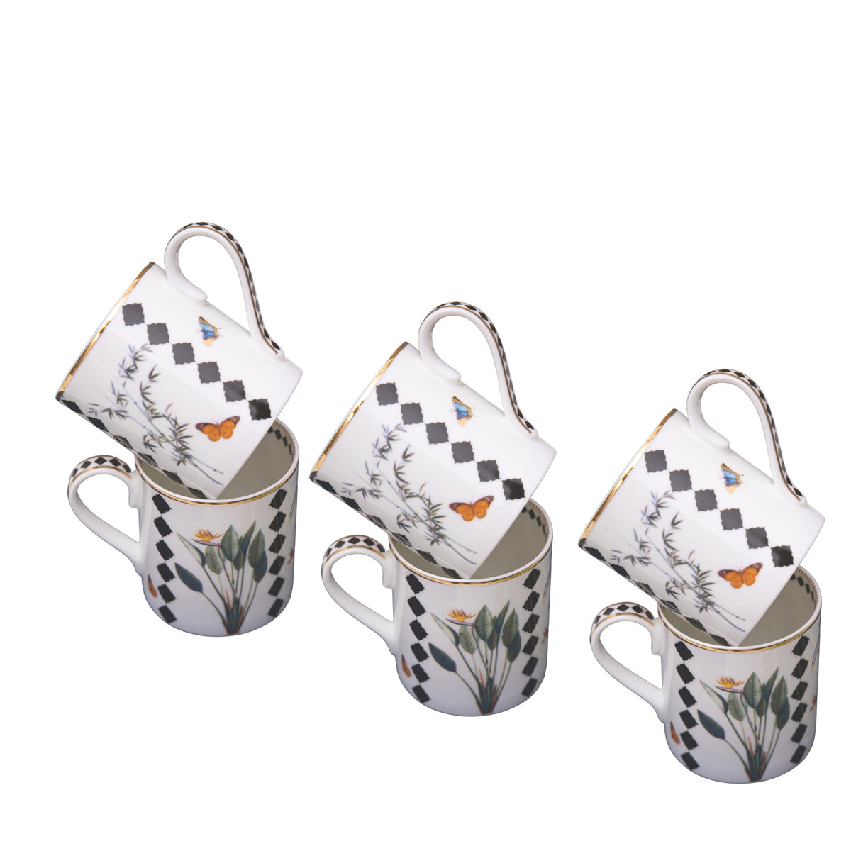 Tropical 6 Coffee Mugs