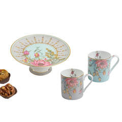 Zarah Mini Cake Stand & 2 Mugs