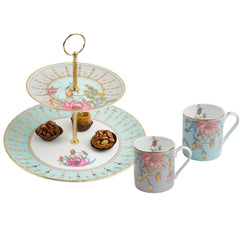 Zarah Cake Stand & 2 Mugs
