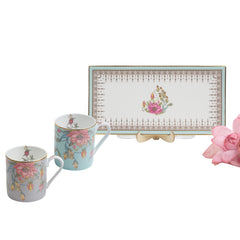 Zarah Rectangle Platter & 2 Mugs