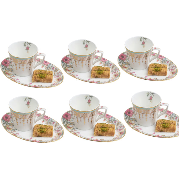 Zarah 6 Oval Cup & Saucer