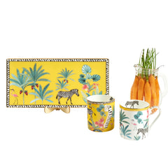 Savannah Rectangle Platter & 2 Mugs
