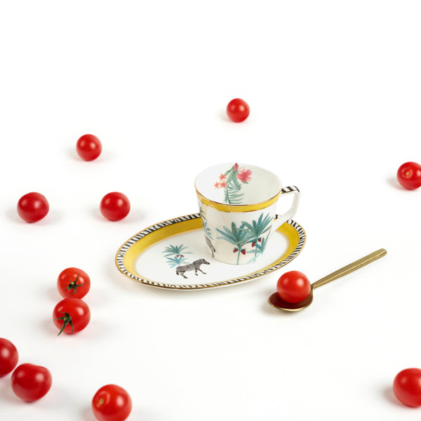 Savannah Oval Cup & Saucer  - Set of 6