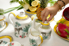Savannah Tea Set with 6 Cups & Saucers