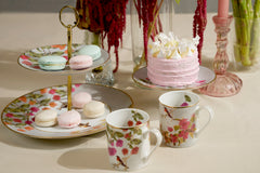 Bougainvillea Tea Set - (Tea pot, milk pot, sugar pot)