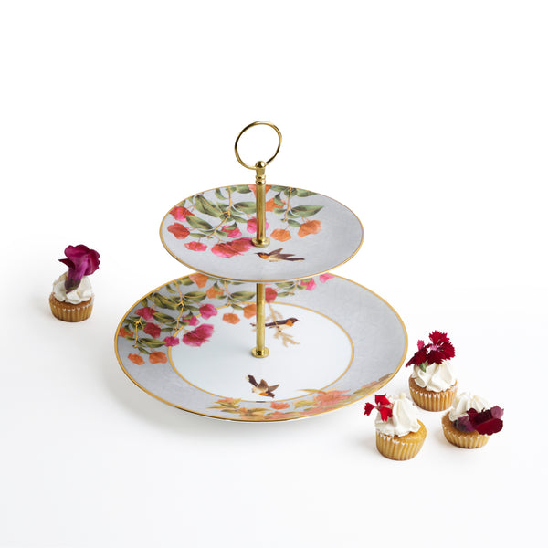 Bougainvillea Cake Stand - Set of 1