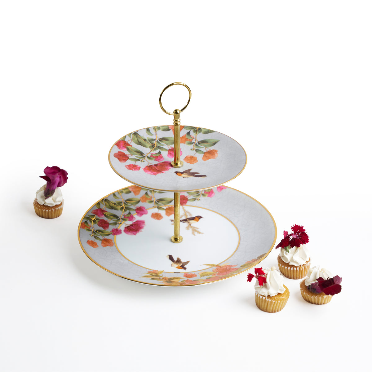 Bougainvillea Cake Stand - Set of 1