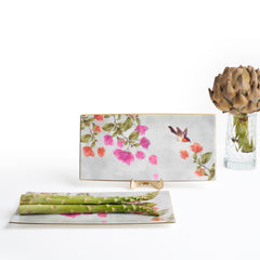 Bougainvillea Rectangular Platter - Set of 2