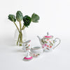 Bougainvillea Tea Set - (Tea pot, milk pot, sugar pot)
