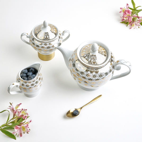 Noor Tea Set - (Tea pot, milk pot, sugar pot)