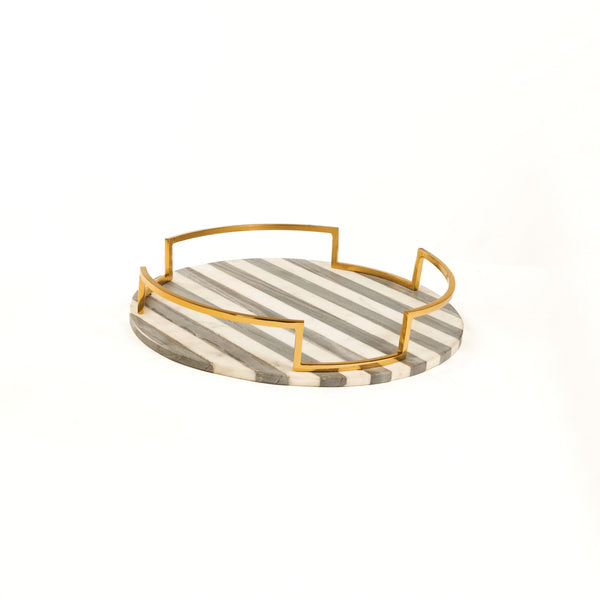 Zebra Round Tray
