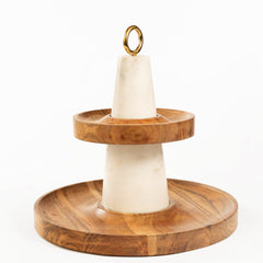 Marmoreal Two Tier Stand