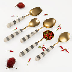 Zebra Serving Spoons - Set of 5