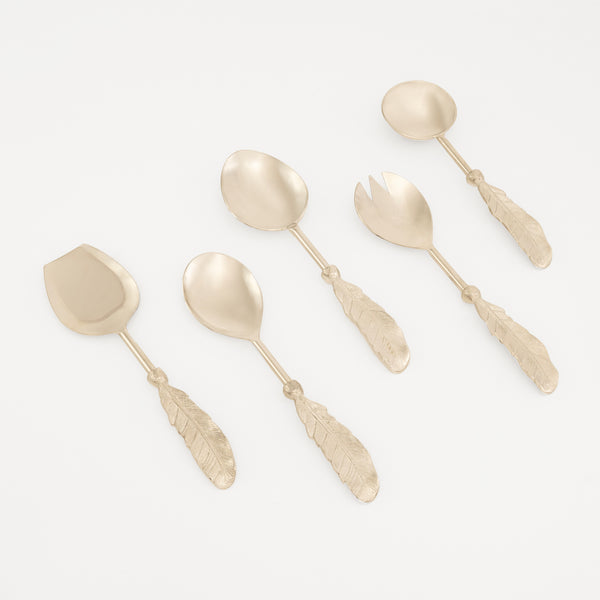 Leaf Serving Spoons - Set of 5