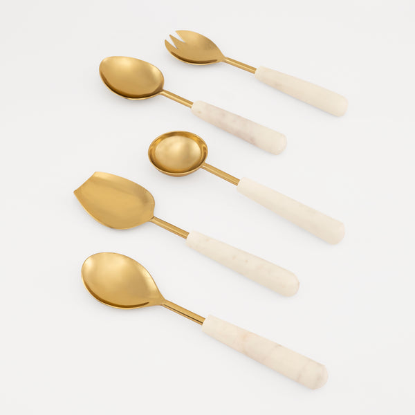 Marmoreal Serving Spoons- Set of 5