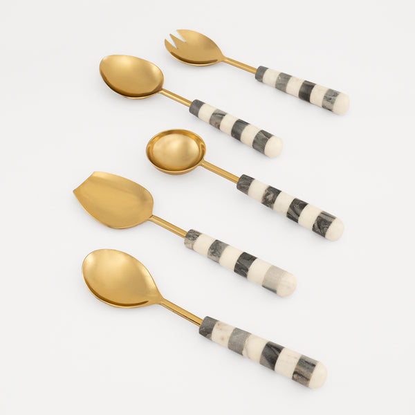 Zebra Serving Spoons - Set of 5