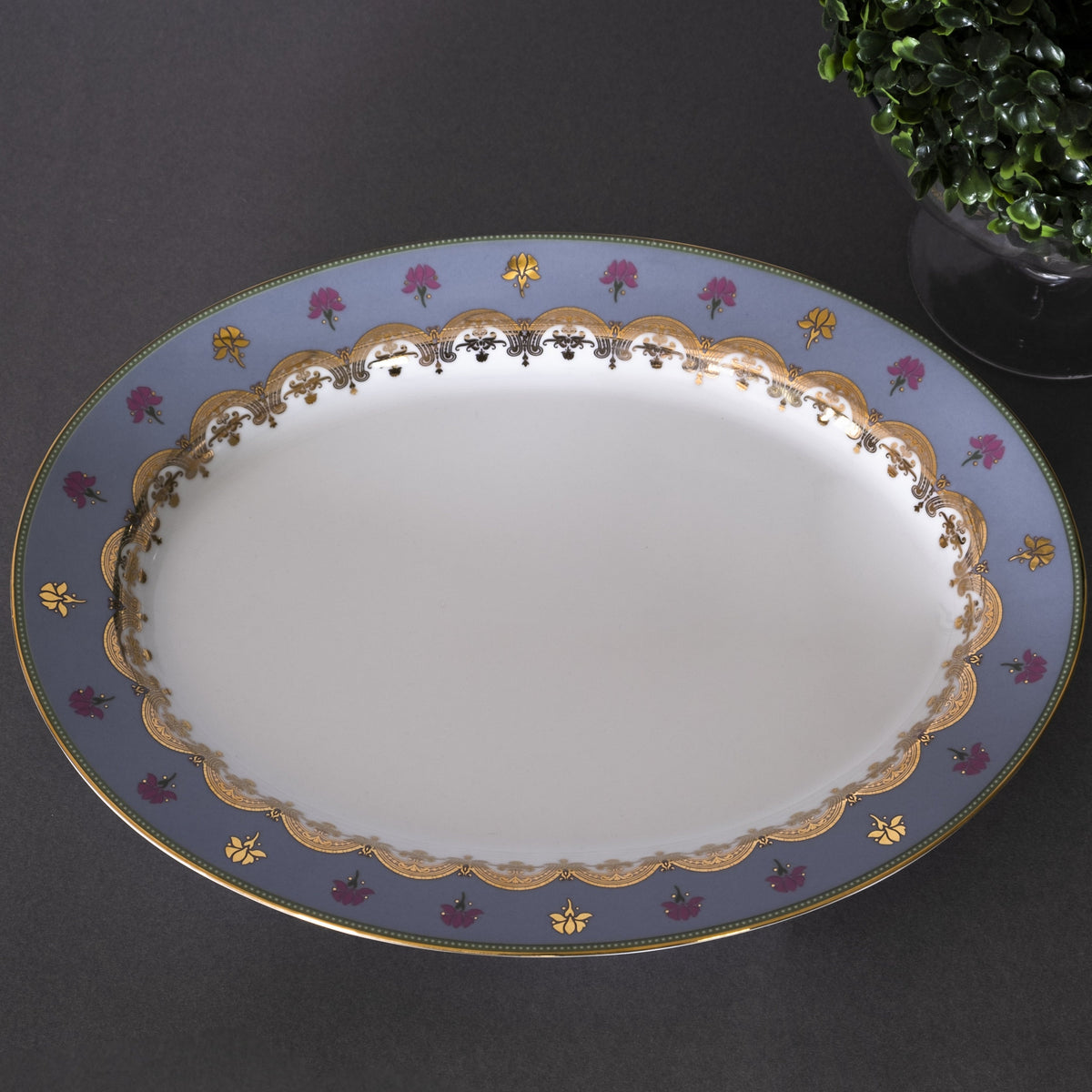 Heritage Oval Platter 14"