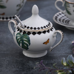 Tropical Tea Set - (Tea pot, milk pot & sugar pot)