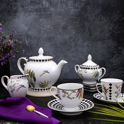 Tropical Tea Set - (Tea pot, milk pot & sugar pot) – The Table Company
