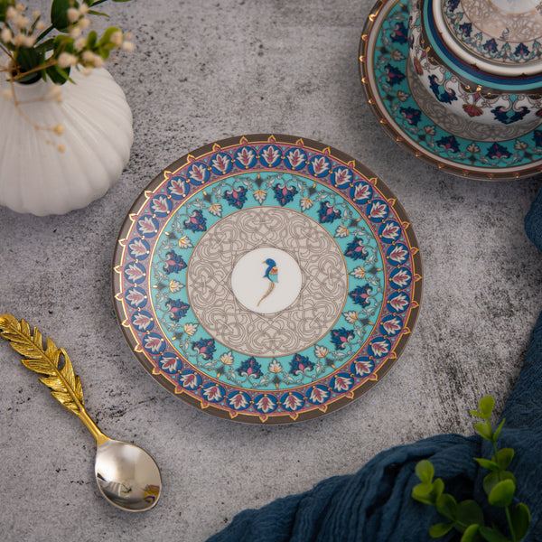 Jamawar Quarter Plate  - Set of 6