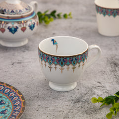 Jamawar Round Cup & Saucer - Set of 6